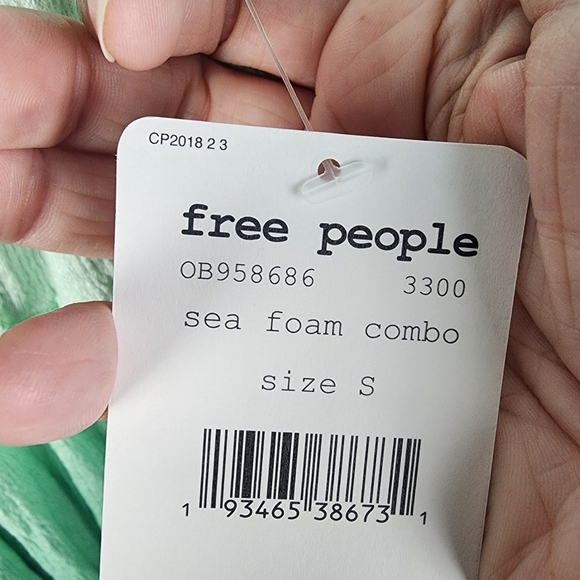 NWT Free People 'Cora Lee' On And Off The Shoulder Top Ombre Festival Boho Beach - Picture 5 of 8